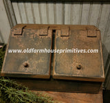 #BW2BC-PM Primitive Mustard 2 Bin Cubby MADE IN USA!