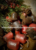 #PBB8-B Primitive Blackened Beeswax "Burnout Nub" Bowl Fillers & Allspice
