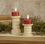 #NY236553  Set of 2 3D Flame Red Tealight Candles