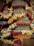 #2264  Cranberry & Popcorn Garland