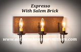 Primitive Vanity Light in Americana Colors