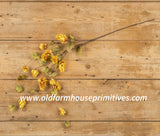 #G219Y Mustard Yellow 🌼 Draping Hops Stem 39" #1 SELLER BACK IN STOCK!