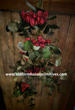 #WT29 Deep Red Flower & Eucalyptus flower 🌺 Garland