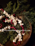 #2264  Cranberry & Popcorn Garland